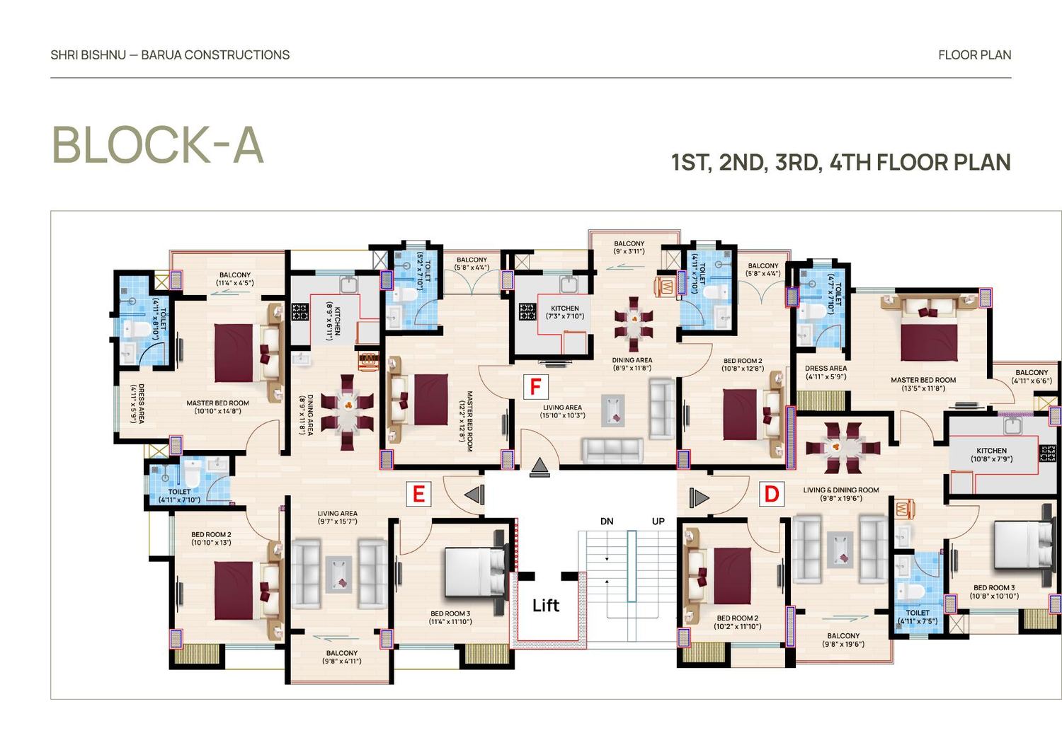 Block A floor plan