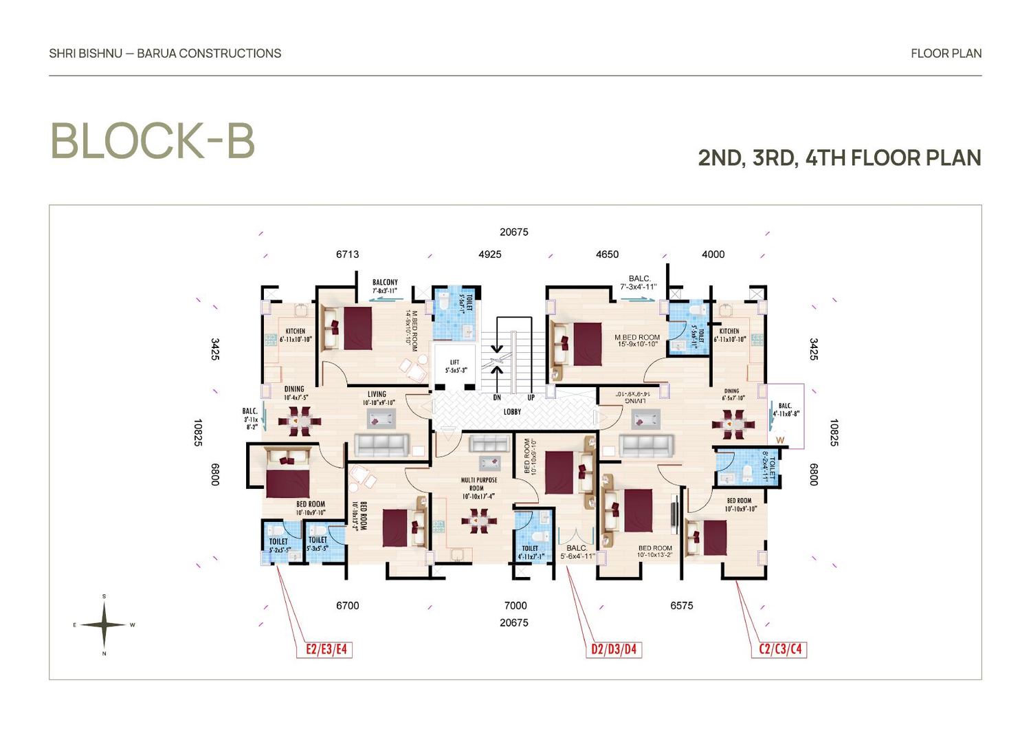 Block B upper floors